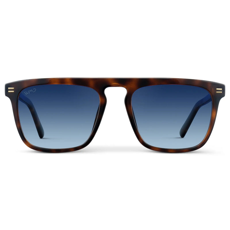 Sawyer | Polarized - Brown Tortoise / Blue Gradient Lens