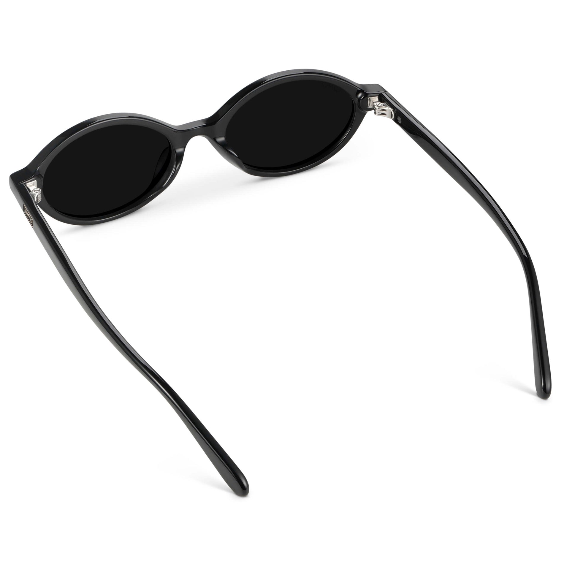 Black / Triple Black Lens || Women's Non-Polarized Anti-Reflective Sunglasses with Black Acetate Frame and Triple Black Lens