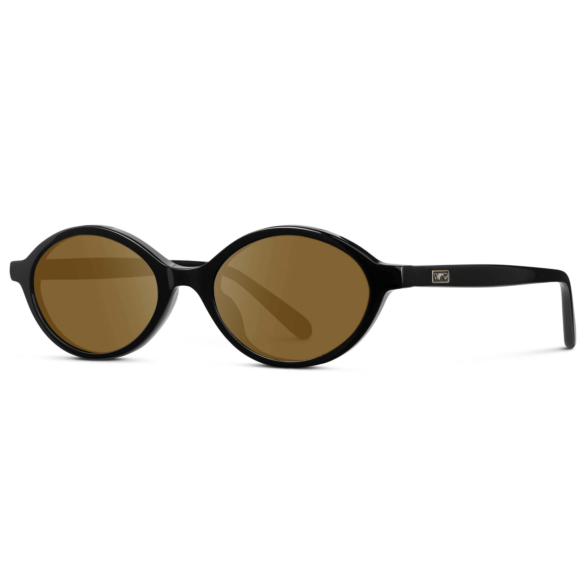 Black / Amber || Women's Prescription Sunglasses with Black Acetate Frame and Amber Lens