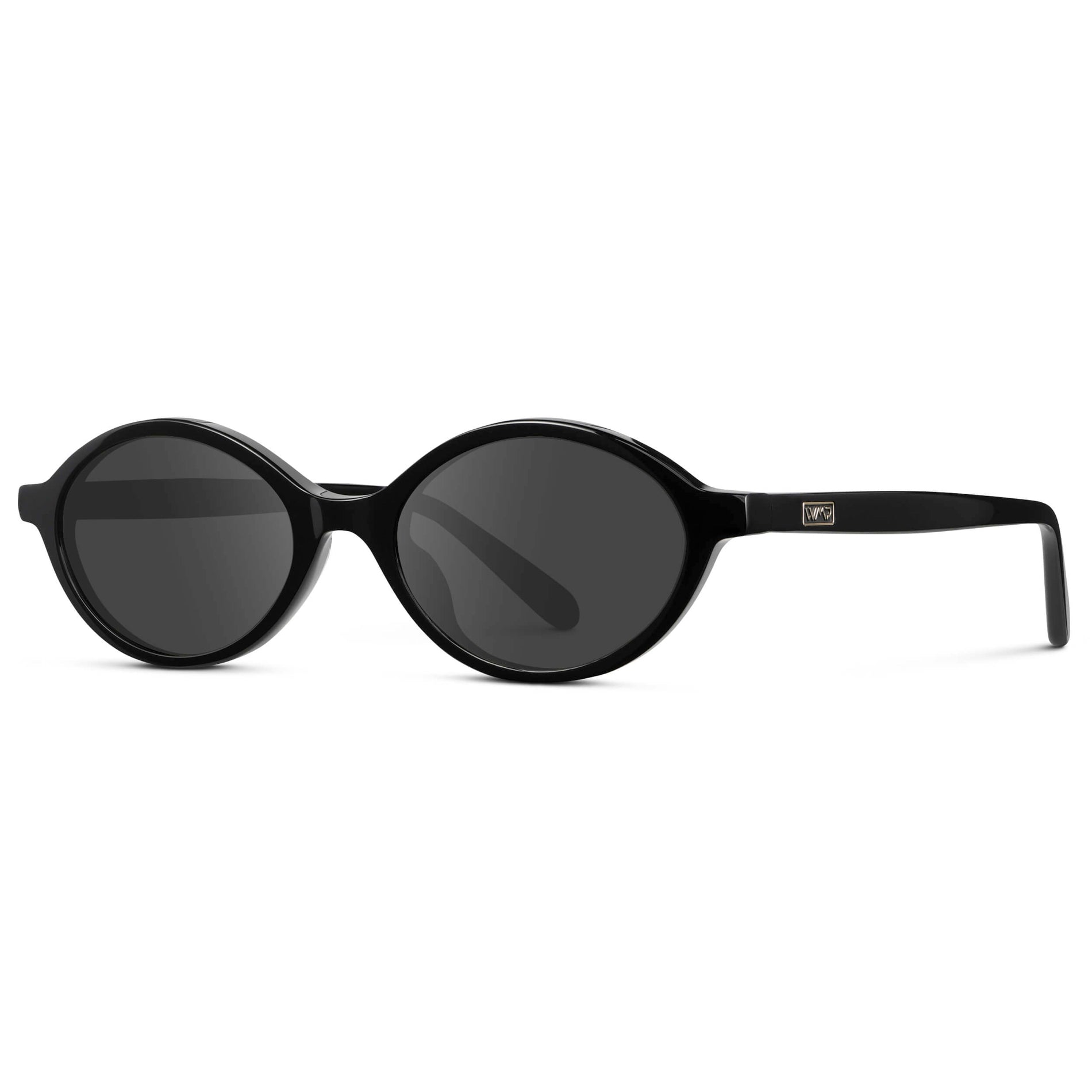 Black / Grey || Women's Prescription Sunglasses with Black Acetate Frame and Grey Lens