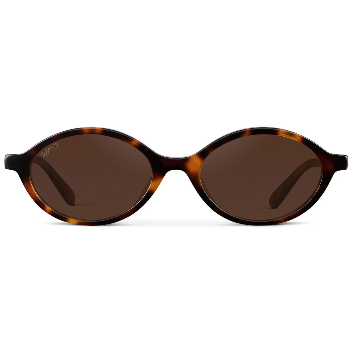 Acetate Frame Retro Oval Sunglasses with Anti-Reflective Lenses Selene | Slim Oval Sunglasses for Women – WMP Eyewear main image 2