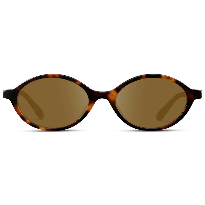 Selene | Prescription Sunglasses - Brown Tortoise / Amber