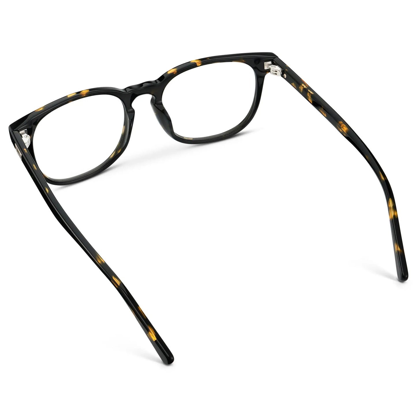 Obsidian Gold Tortoise || Men's Rectangular Blue Light blocking glasses with Obsidian Gold Tortoise acetate frame