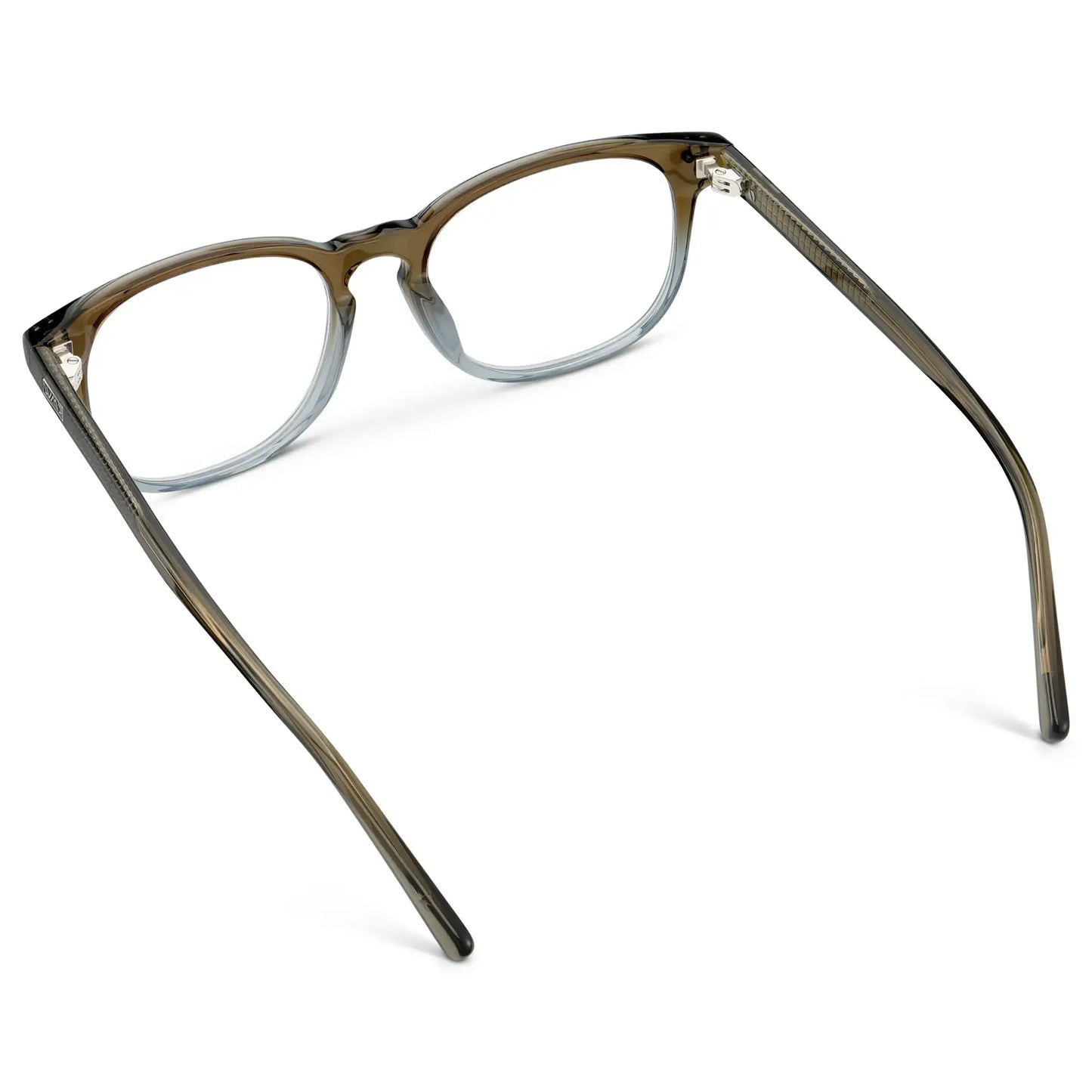 Arctic Forest Green || Men's Rectangular Prescription Eyeglasses with Arctic Forest Green Acetate Frame and Clear Lens