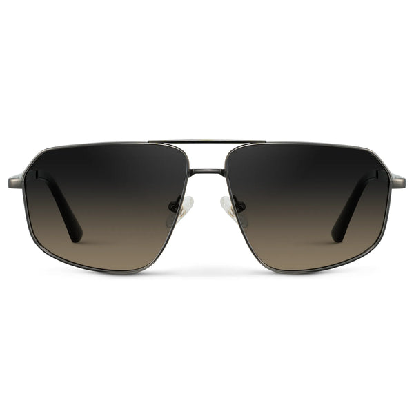 Sora - Gunmetal / Grey Brown Gradient Lens