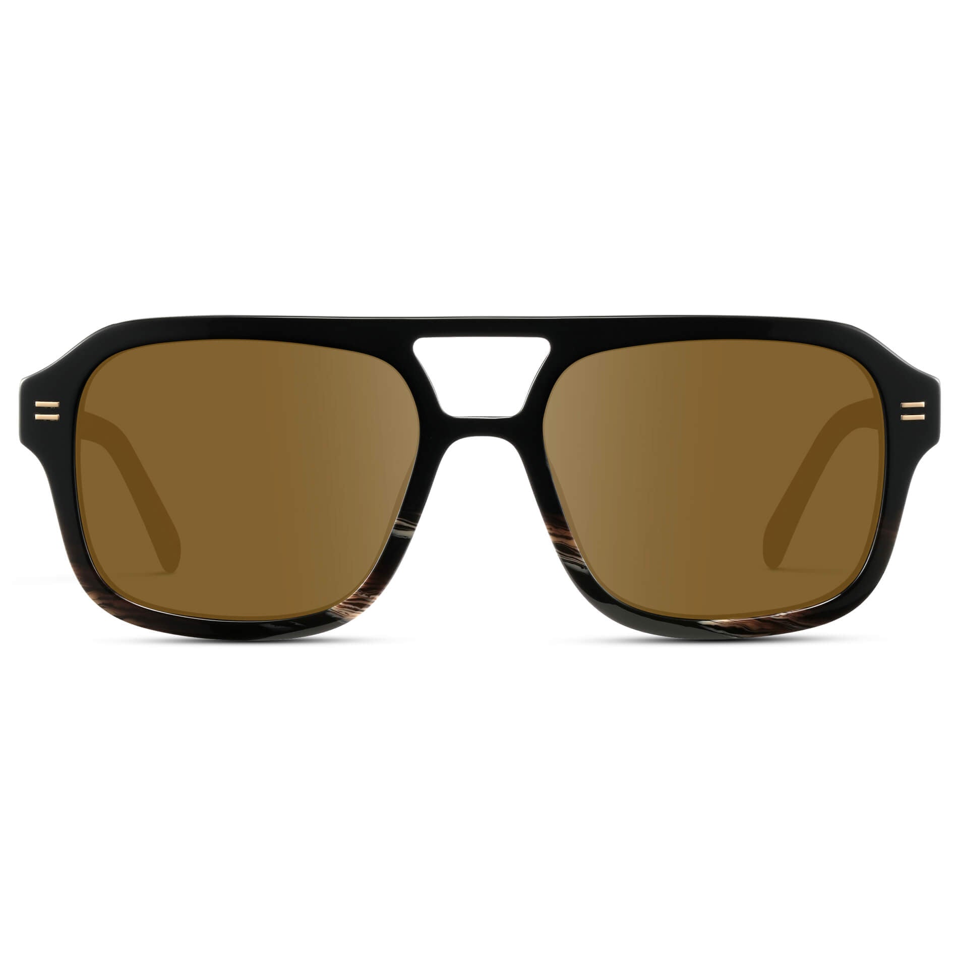 Black Mineral / Amber || Oversized Square Prescription Sunglasses