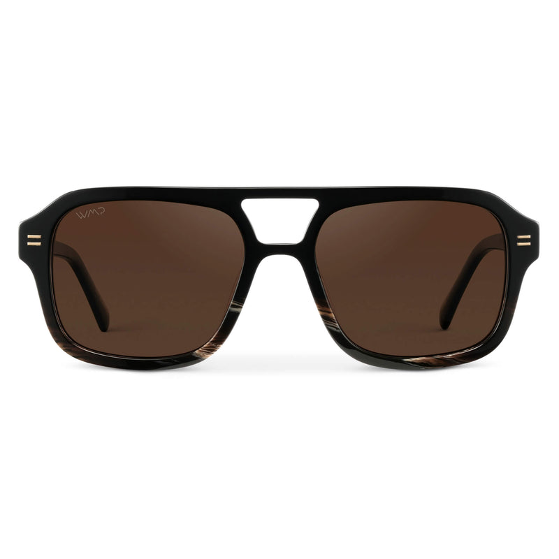 Sydney | Polarized - Black Mineral / Brown Lens