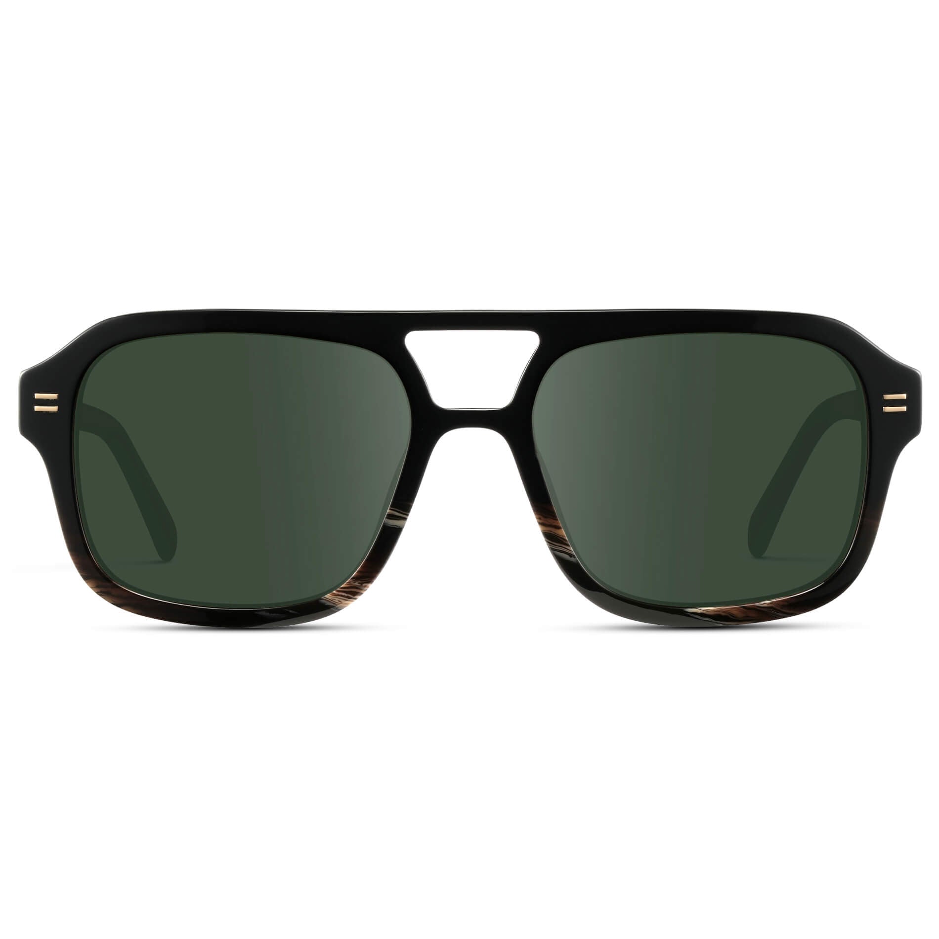 Black Mineral / G15 || Oversized Square Prescription Sunglasses