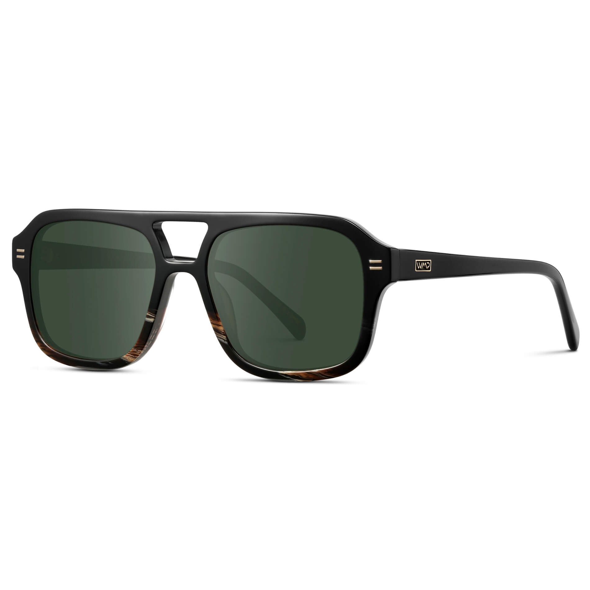Black Mineral / G15 || Oversized Square Prescription Sunglasses
