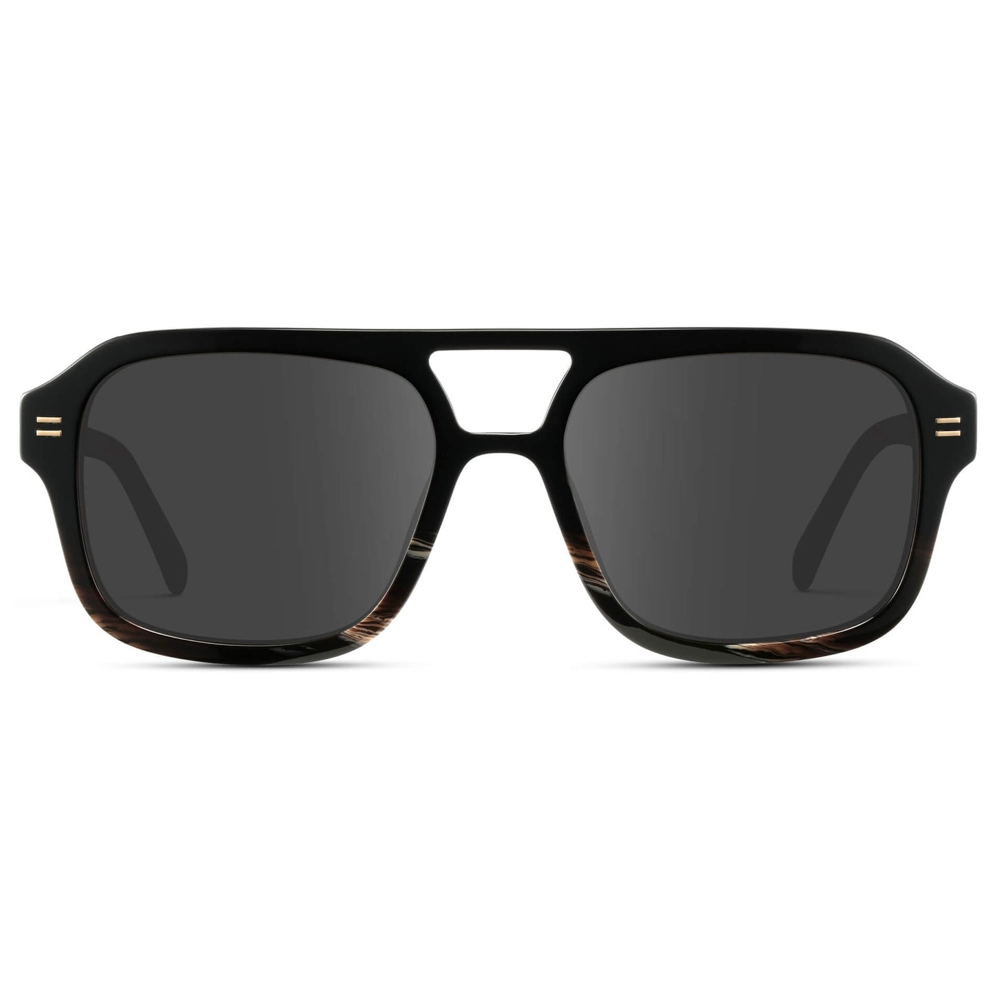 Black Mineral / Grey || Oversized Square Prescription Sunglasses