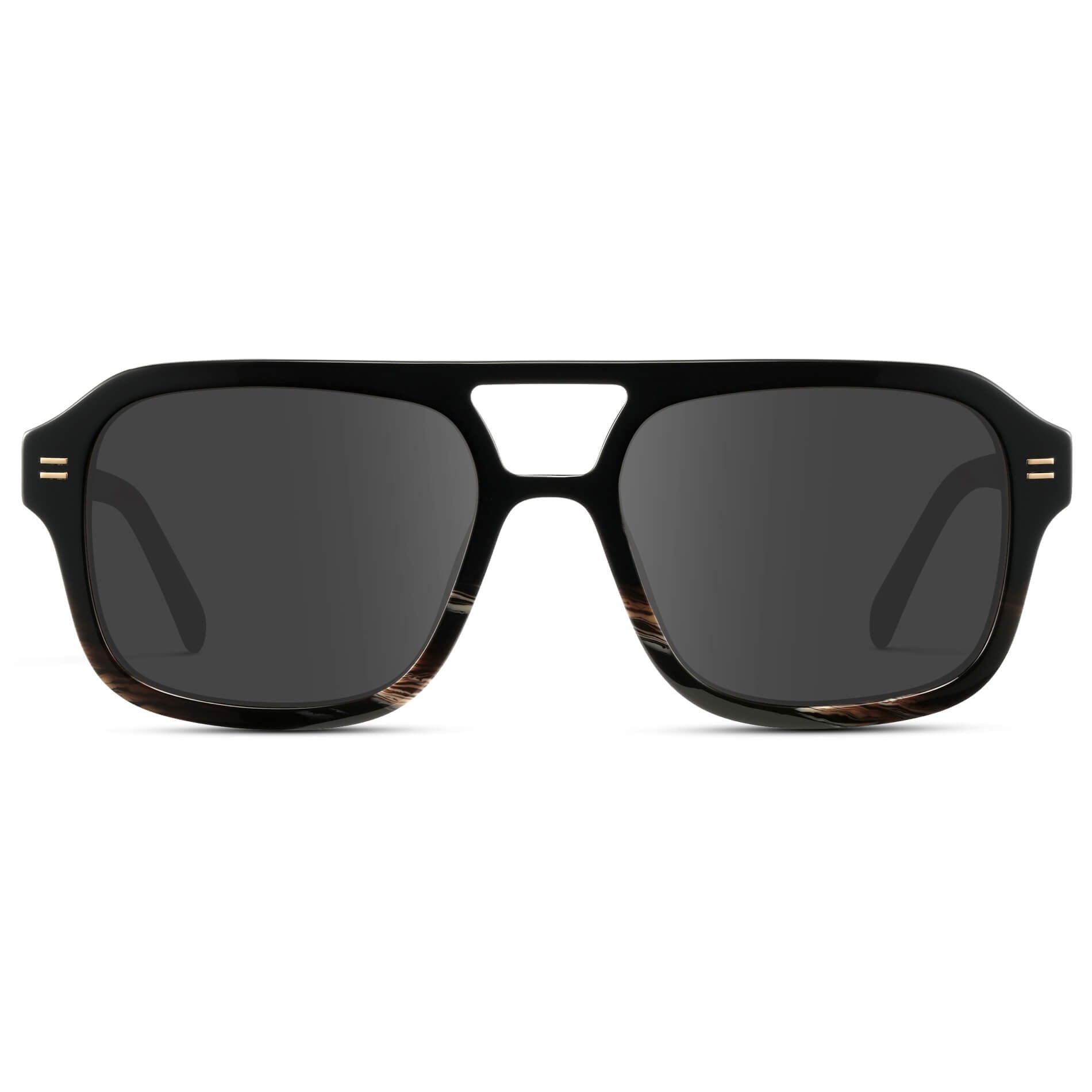 Black Mineral / Grey || Oversized Square Prescription Sunglasses
