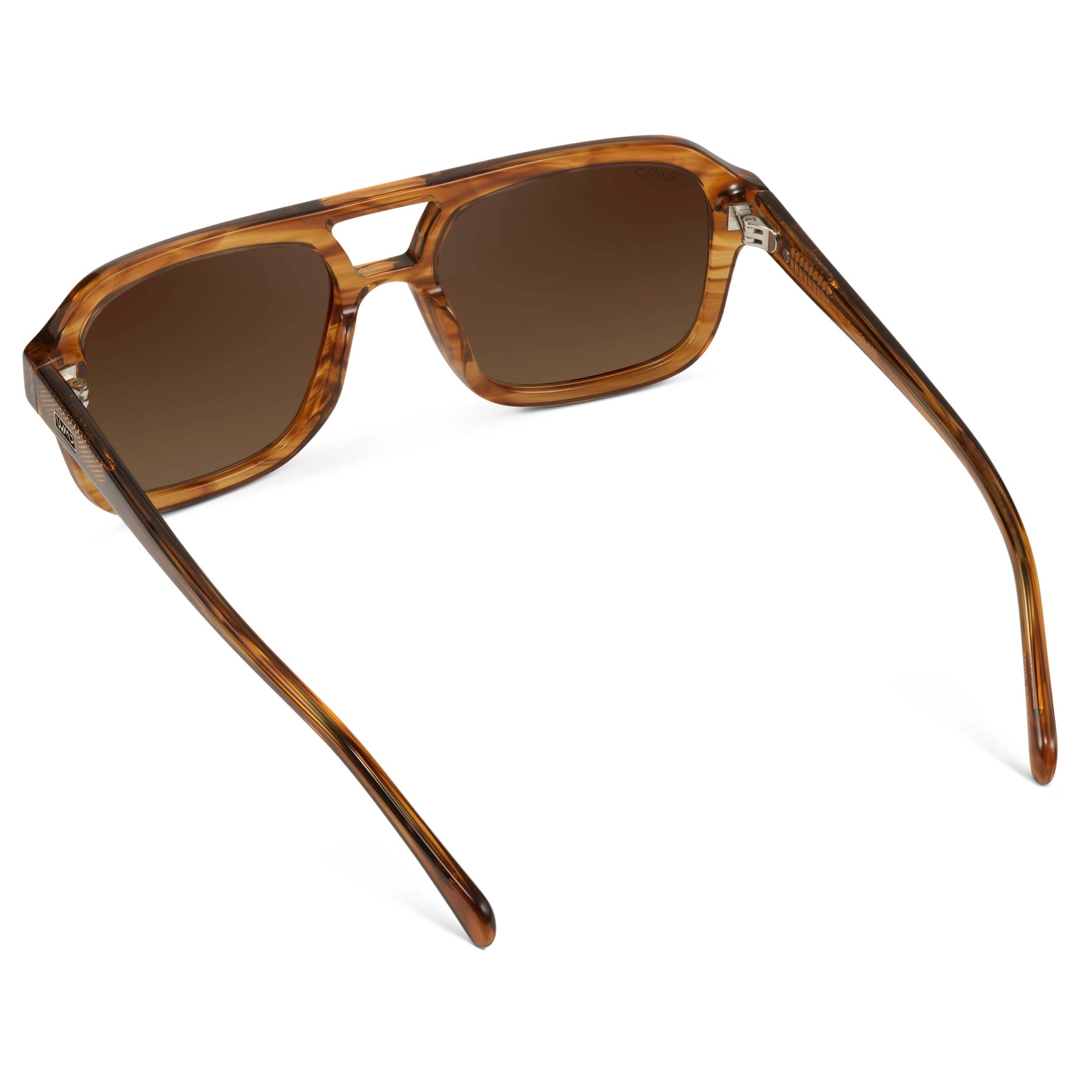 Crystal Brown Grain / Brown Gold Gradient Lens
