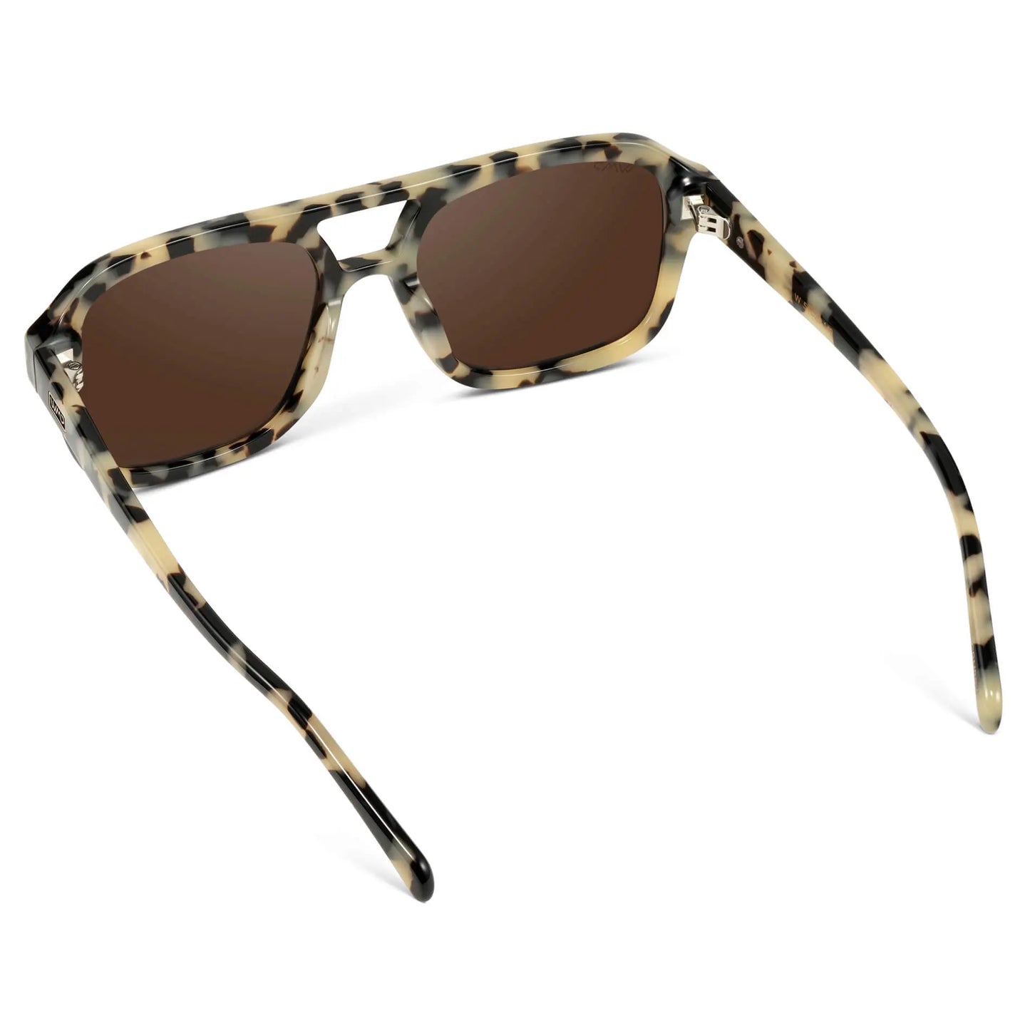 Beige Tortoise / Brown Lens || Women's Oversized Square Aviator Sunglasses in Beige Tortoise with Brown Lenses