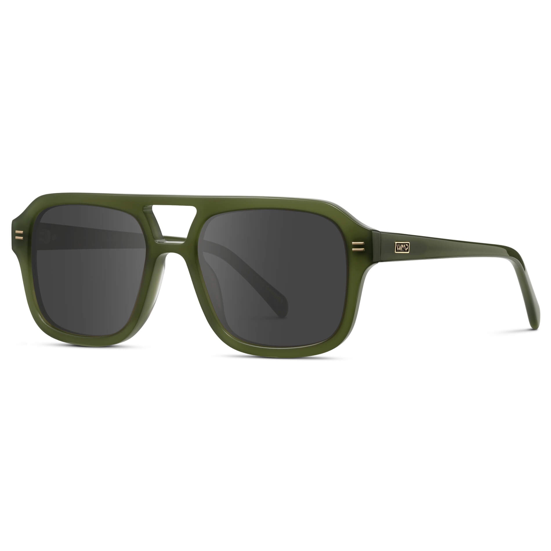 Olive Green / Grey || Oversized Square Prescription Sunglasses