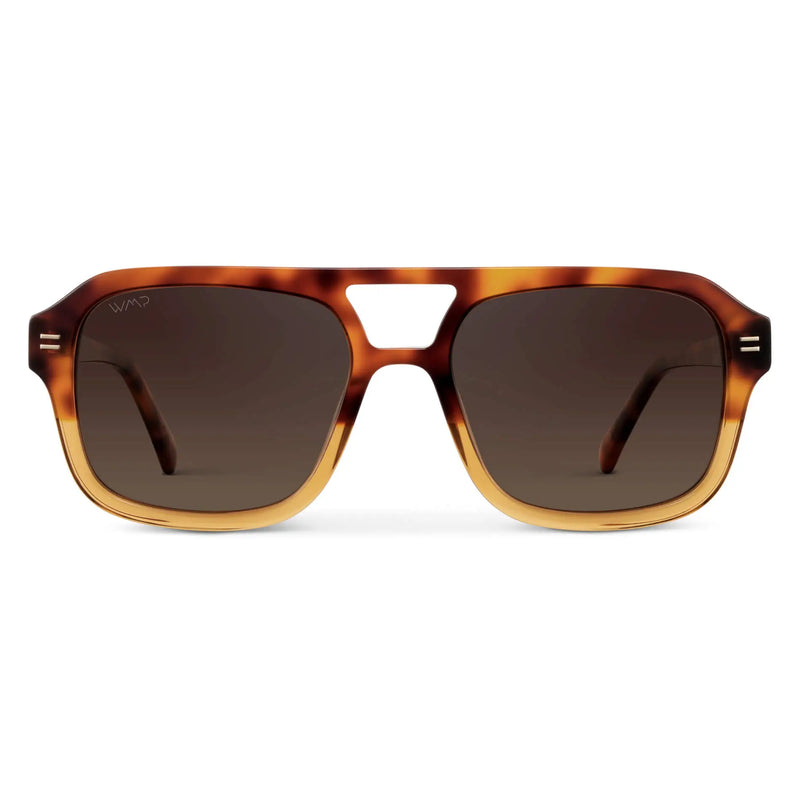 Sydney | Polarized - Sunset Tortoise / Dark Beige Gradient Lens