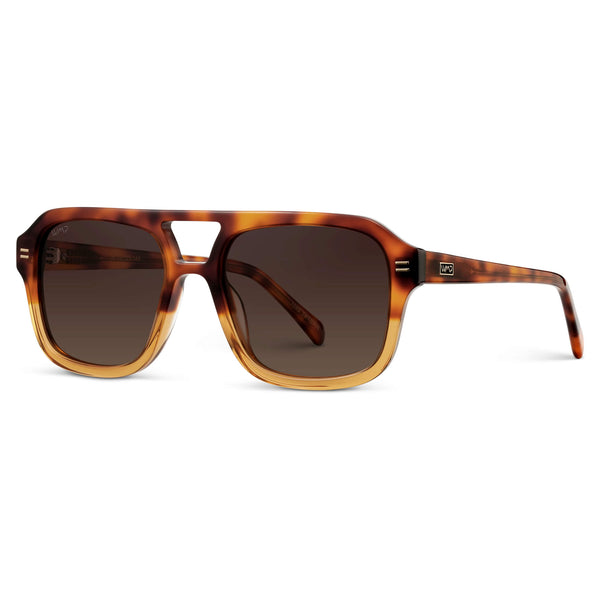 Sydney | Polarized - Sunset Tortoise / Dark Beige Gradient Lens