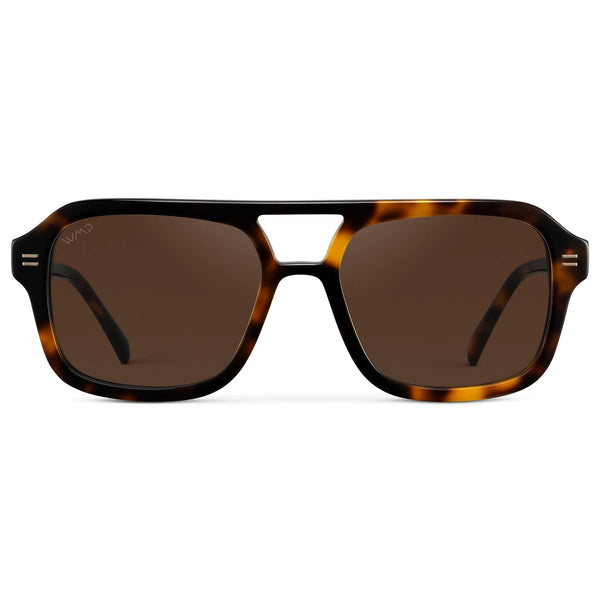 Sydney | Polarized - Brown Tortoise / Dark Brown Lens