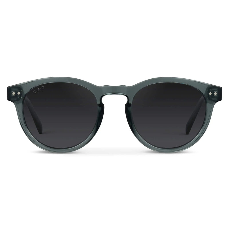 Tate | Polarized - Crystal Blue Frame / Black Lens / Medium