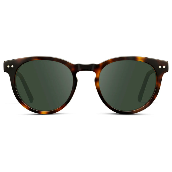 Tate | Prescription Sunglasses - Brown Tortoise / G15 Lens