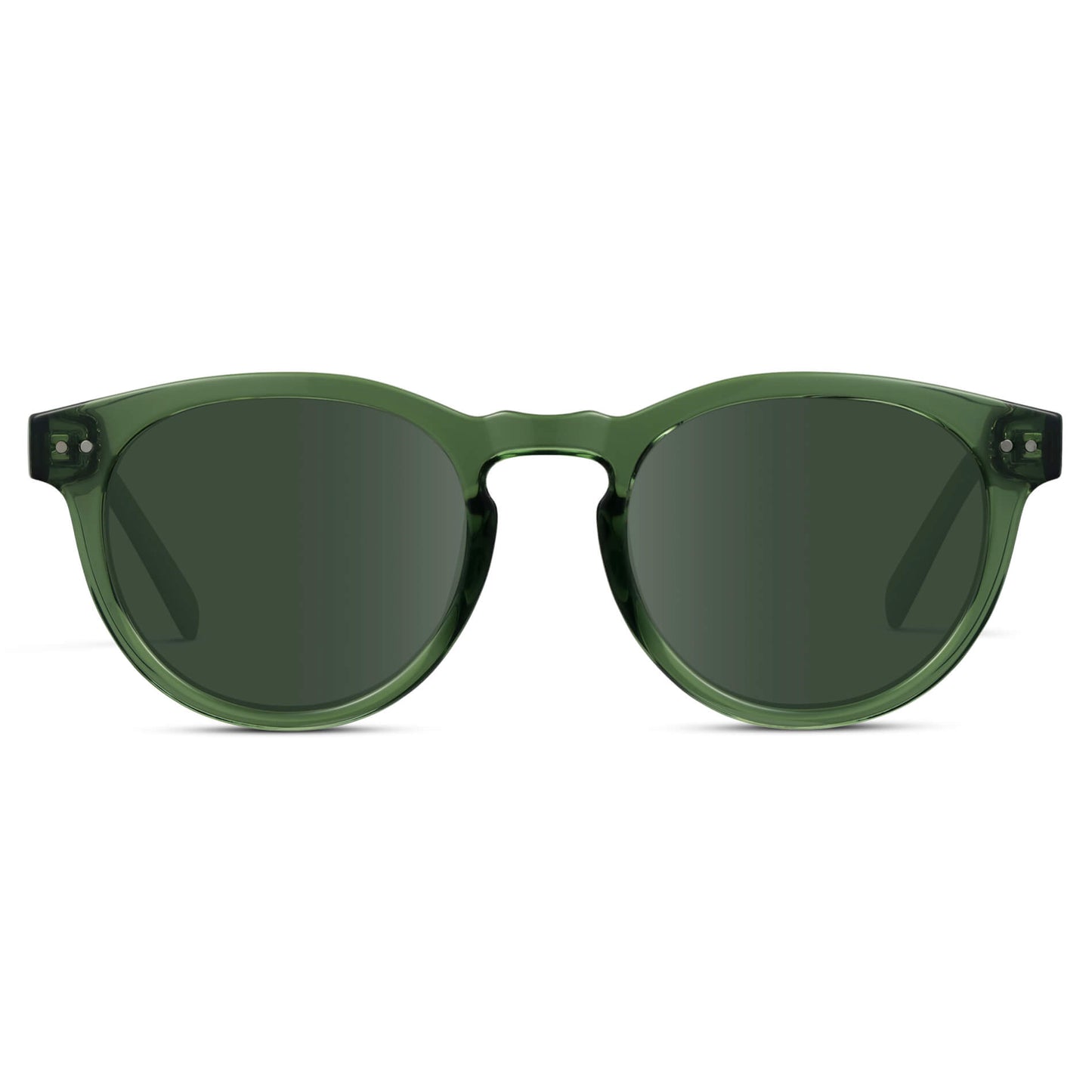 Emerald Green / G15 Lens || Emerald Green Round Frame with Green Prescription Lens