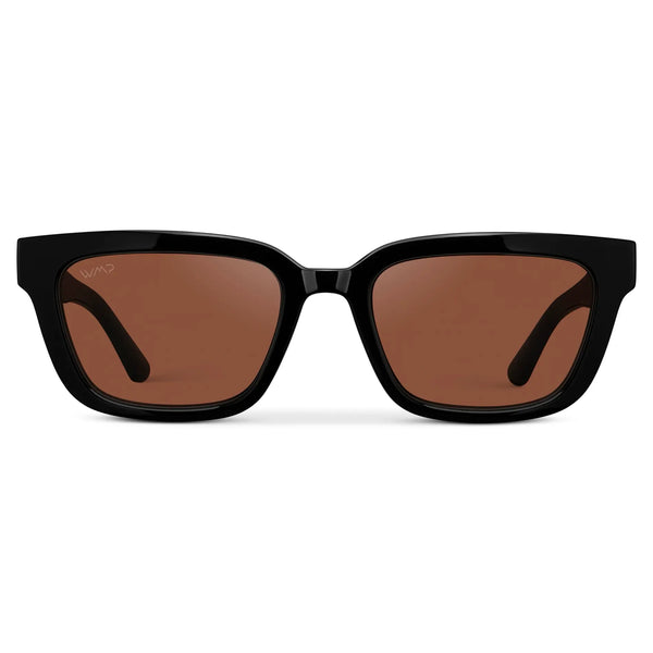 Vivian | Polarized - Black / Red Tinted Lens