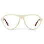 Ivory Tortoise || Women's Rounded Aviator Prescription Eyeglasses with Ivory Tortoise Frame and Clear Lenses on a white background