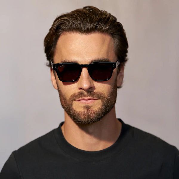 Wayne | Polarized - Black / Dark Brown Lens