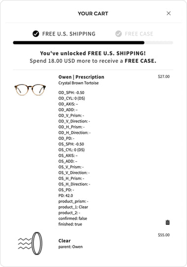 Add products to your cart
