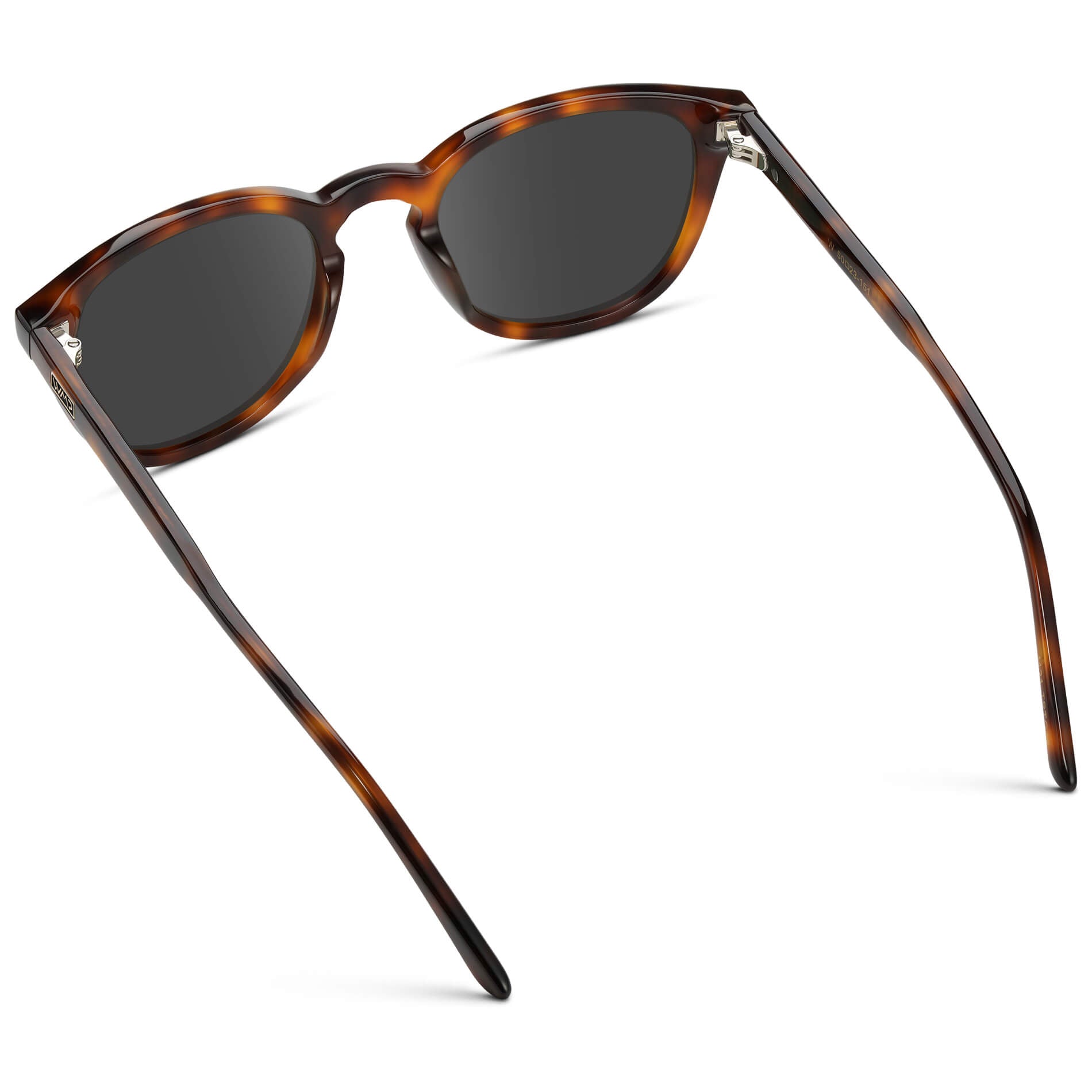 Havana Tortoise / Grey Lens || Men's Round Prescription Sunglasses with Brown Tortoise Acetate Frame and Grey Prescription Lens