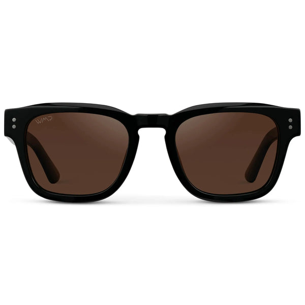 Wayne | Polarized - Black / Dark Brown Lens