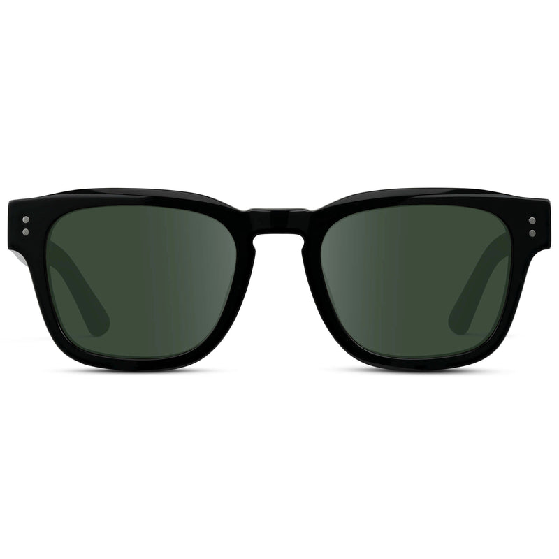 Wayne | Prescription Sunglasses - Black / G15