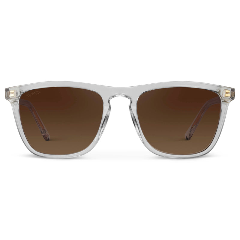 Wesley | Polarized - Clear / Brown Gold Gradient Lens