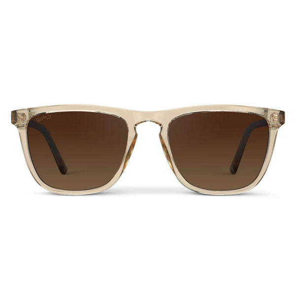 Wesley | Polarized - Sand Brown / Brown Gold Gradient Lens