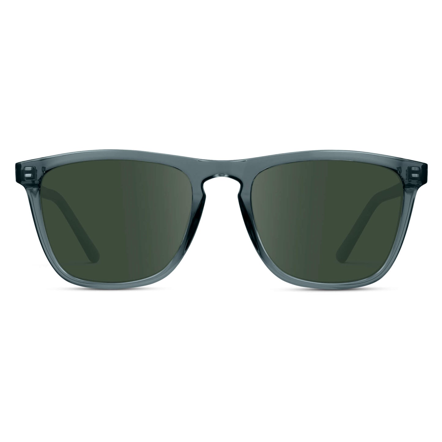 Crystal Stone Blue / G15 Lens || Blue Square Frame Prescription Sunglasses with G15 Lenses