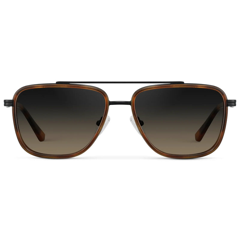 Weston | Polarized - Brown Tortoise / Grey Brown Gradient Lens