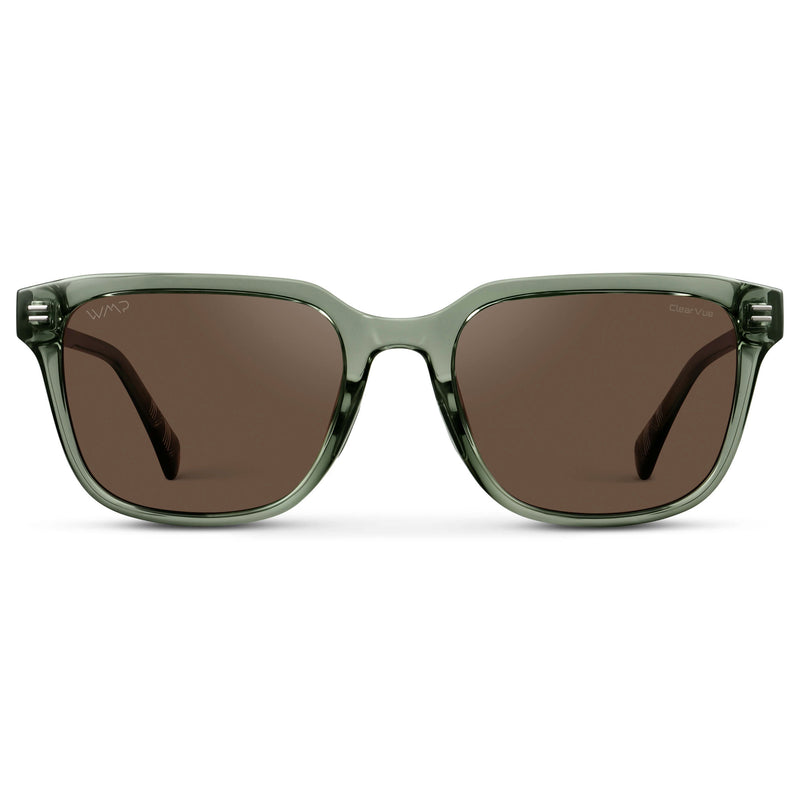 Woods | Polarized - Crystal Agave Green / Brown Lens