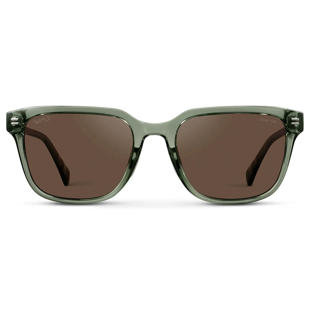 aim × MANOF CROWN PUNT SHAPE SUNGLASSES Woods_1117-GRNBRW_front.webp?v
