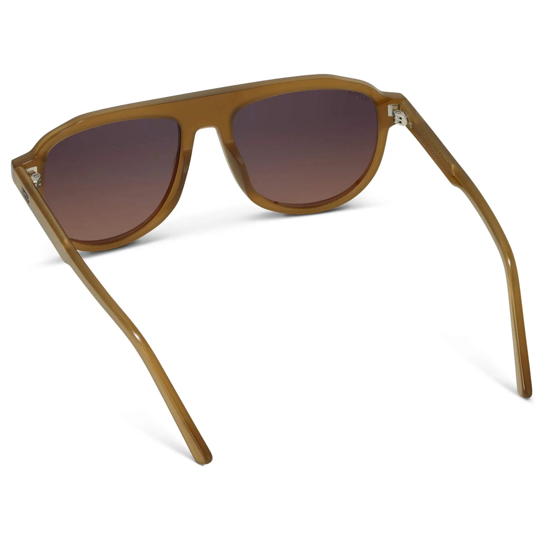 Dune Brown / Maroon Brown Lens || Brown Aviator Sunglasses with Brown Polarized Lenses