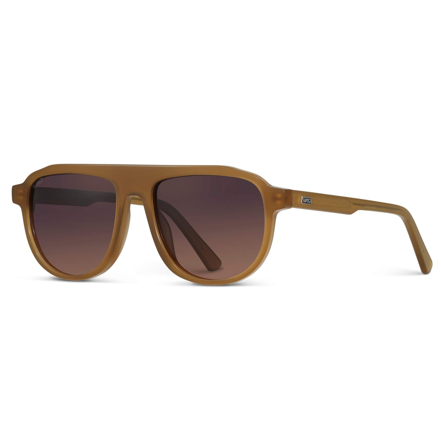 Dune Brown / Maroon Brown Lens || Brown Aviator Sunglasses with Brown Polarized Lenses