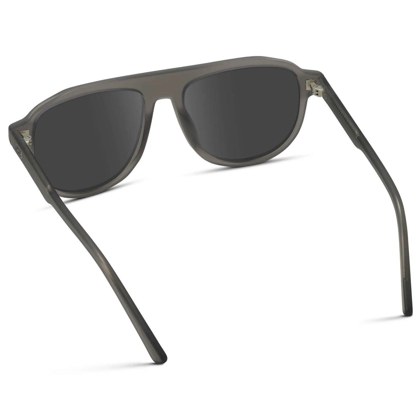 Frosted Graphite / Grey || Men's Aviator Sunglasses with Grey Frame and Grey Lenses