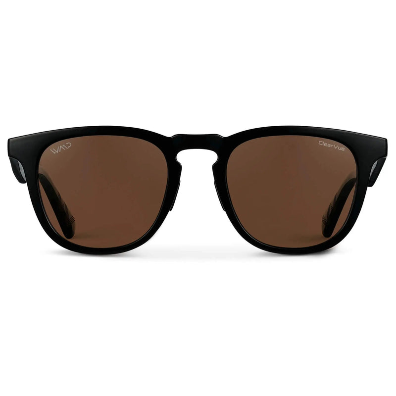 Wyndham | Polarized - Black / Brown Lens