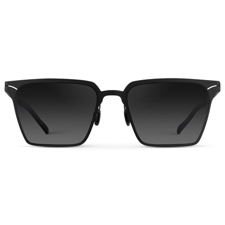 MAVE HAWK BLACK FRAME SUNGLASSES［MHA002］ Hawk | Black Wayfarer Sunglasses | Silver Frame - MG5878
