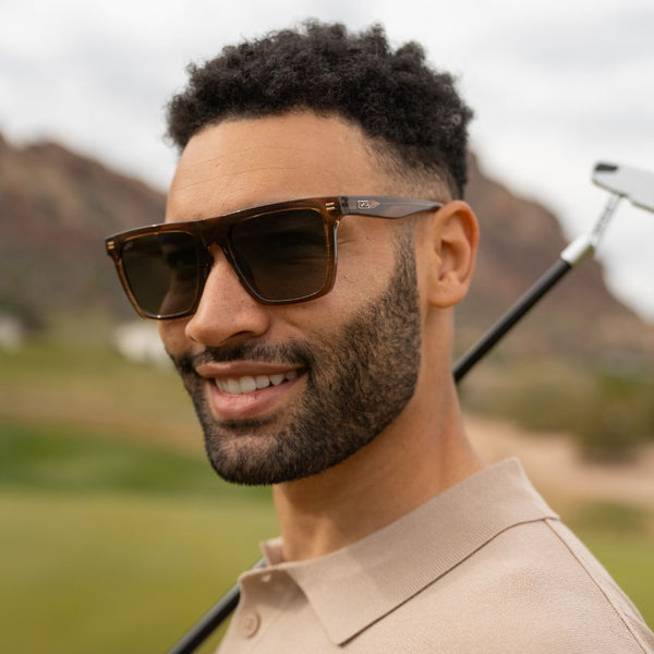 Ace | Polarized - Crystal Mesquite Grain / Green Lens