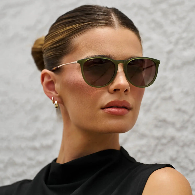 Drew | Polarized - Olive Green / Brown Gradient Lens