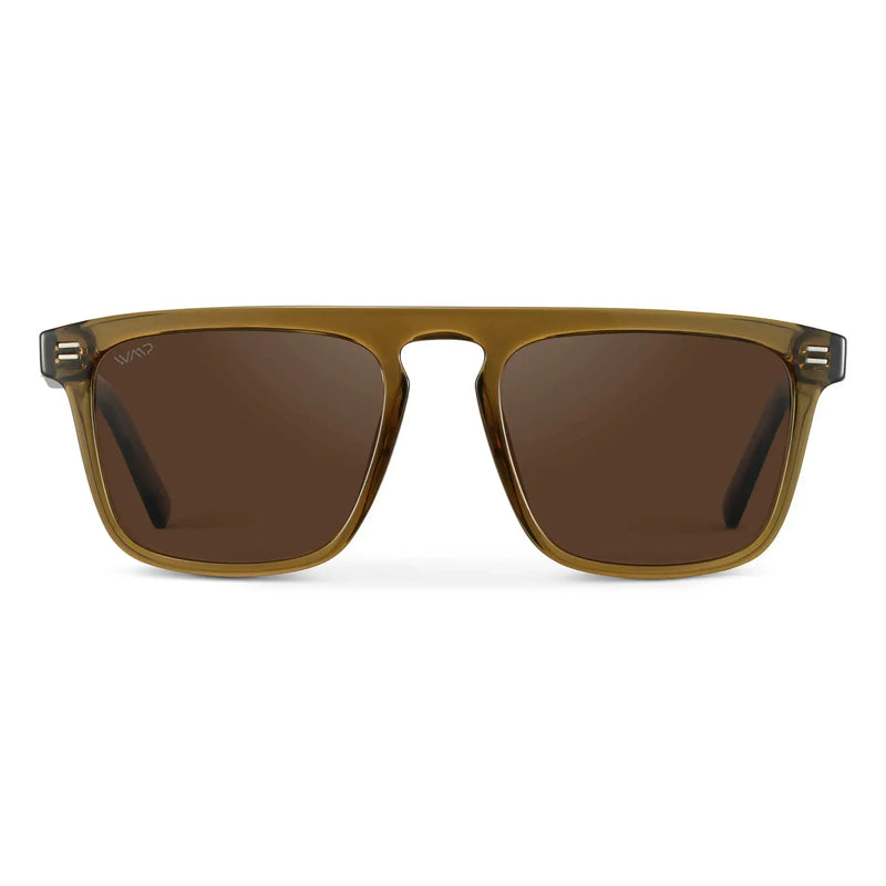 Sawyer | Polarized - Crystal Verde / Brown Lens