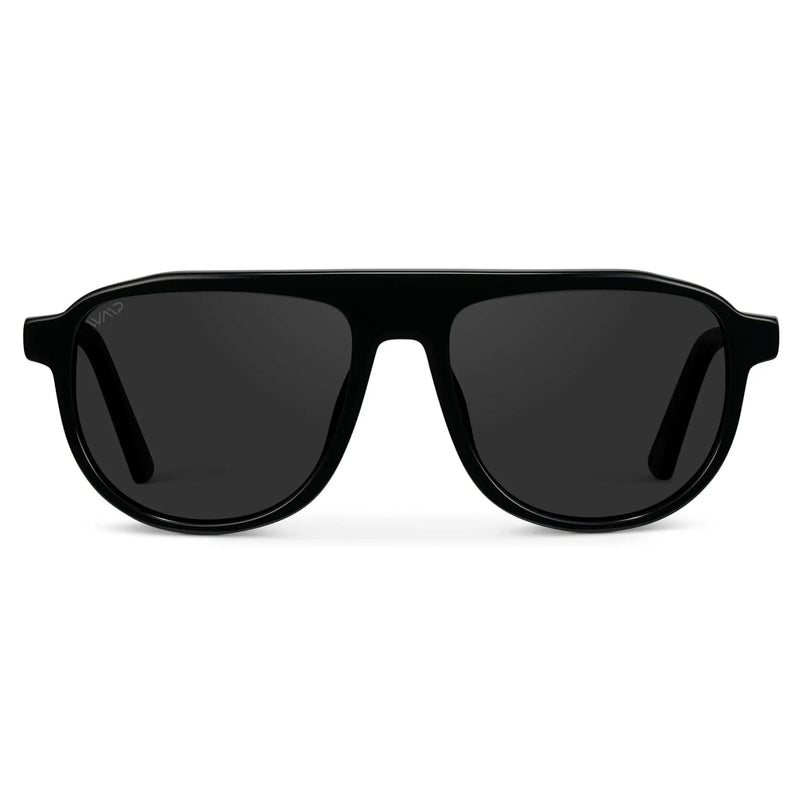 Wyatt | Polarized - Glossy Black / Black Lens