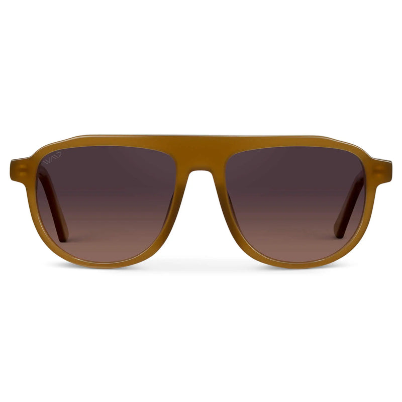 Wyatt | Polarized - Dune Brown / Maroon Brown Lens