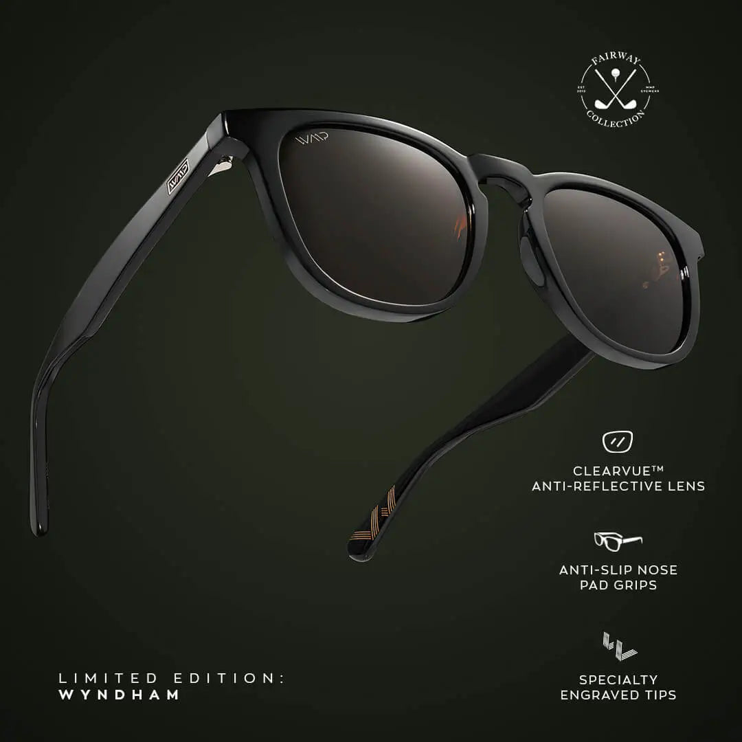 Black / Brown Lens || Black Round Frame Sunglasses with Brown Polarized Lenses