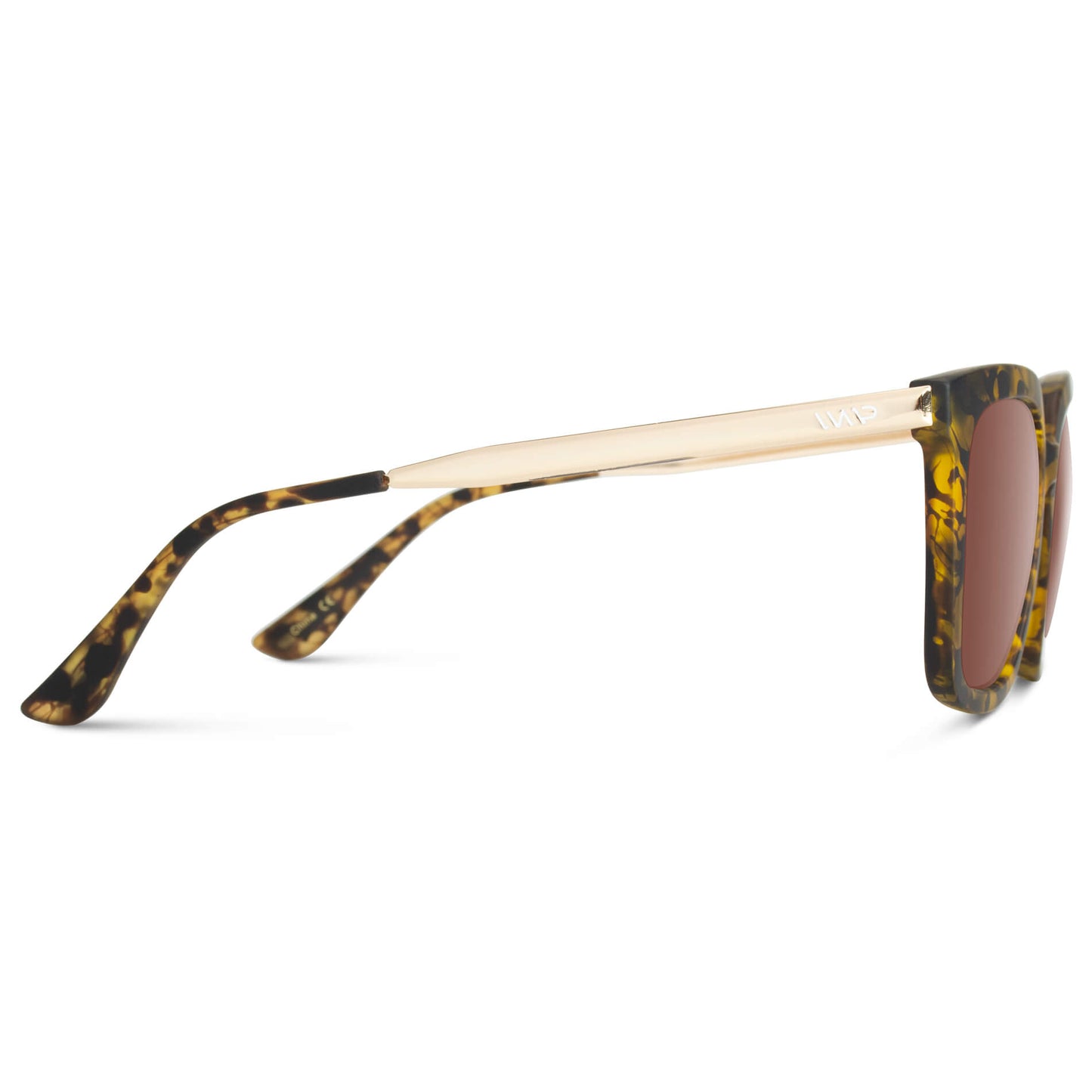 Soft Tortoise / Gradient Brown Lens || Oversized Tortoise Sunglasses with Stainless Steel Arms