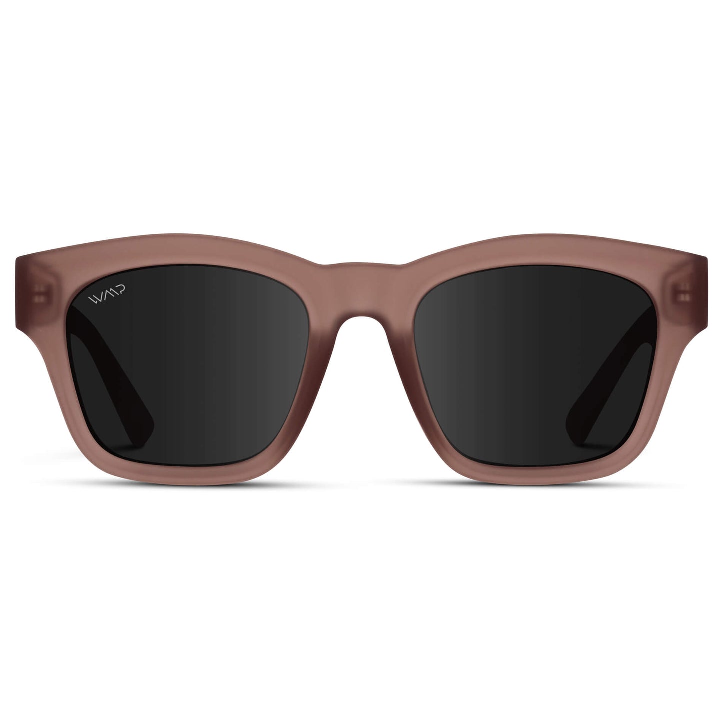 Frosted Red Rock / Black Lens || Women's Frosted Red Square Cat Eye Shape Affordable Polarized Sunglasses with Black Lenses